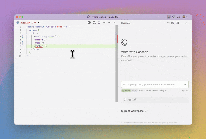 Windsurf’s AI-powered code editor and agent